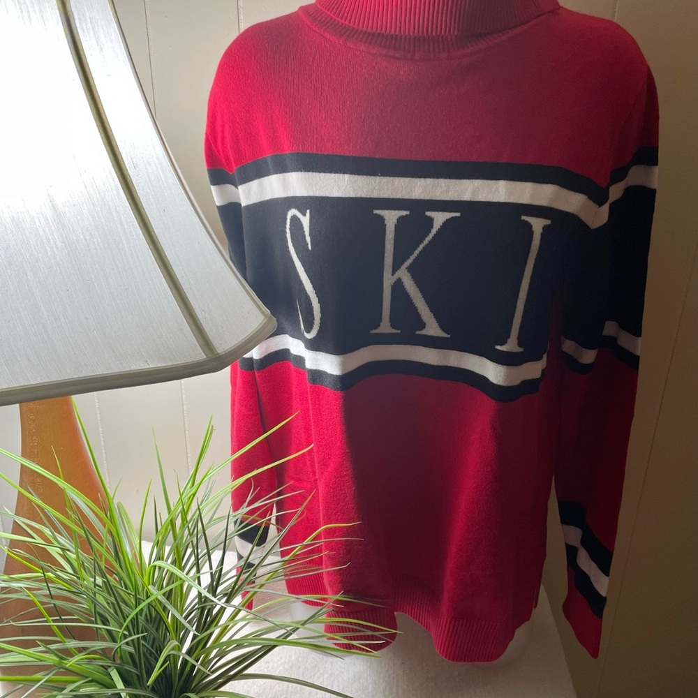 Red and Black SKI Sweater